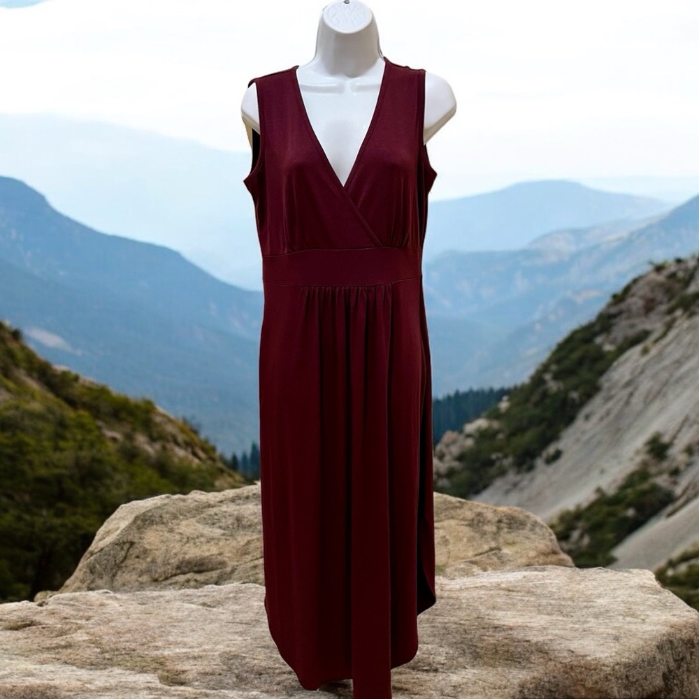 SOFT MAROON MAXI DRESS